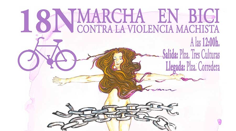 Marcha ciclista Córdoba contra la violencia machista