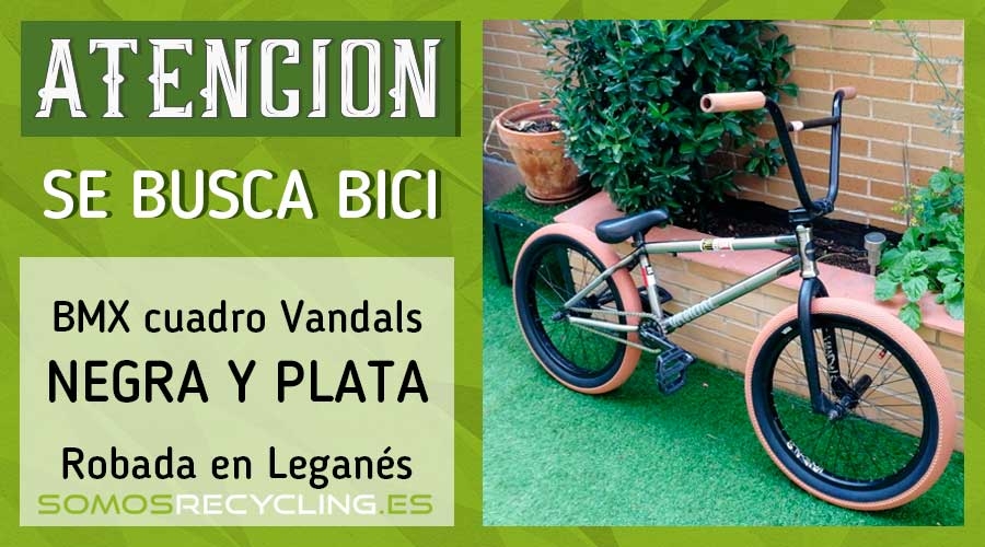 Bicicleta robada en Leganés septiembre 2018