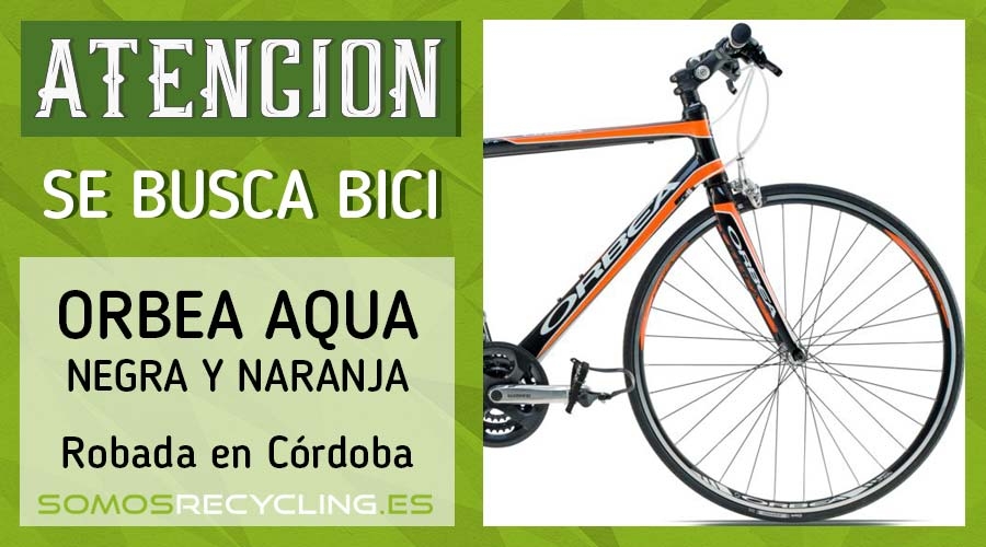 Bicicleta robada en Córdoba Orbea Aqua mayo 2018